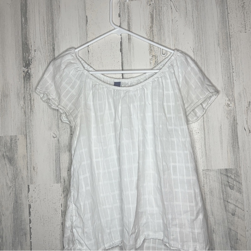 Women’s Old Navy White Lightweight Babydoll Top